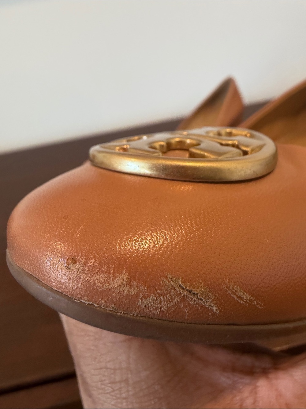 Tory Burch Chelsea Wedges‎ Tan Size 7 - Picture 6 of 11